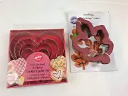Wilton From The Heart 4-Piece Valentine Nested Cookie Cutter Set & Leaf Cutter