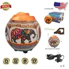 Himalayan Salt Lamp - Dimmer Cord, Aromatherapy & Ethnic Elephant Style
