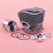 52mm Big Bore Cylinder Piston Ring Spark Plug Kit, for, MS441 MS 441 Chainsaw Replacement Spare Part 1138 020 1201 Mower Carburetor Parts