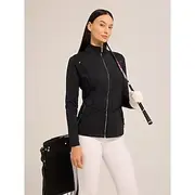 Women's Golf Jacket Black White Navy Blue Long Sleeve Top Ladies Golf Attire Clothes Outfits Wear Apparel