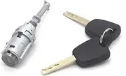 Front Left Door Lock Barrel Fit for Citroen C2 C3 2002-2010 with 2 Keys