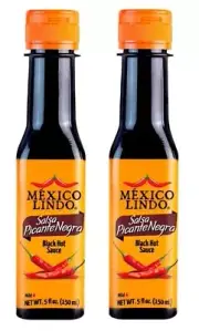 SALSA PICANTE NEGRA( Black Hot Sauce), 2 Bottles 5 fl.oz (150ml)