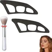 2 PCS Eyeshadow Tool Eyeshadow Stencils with Brush Eyeshadows Assistant Eye Makeup Aid Tool Quick Eyeliner Stencil Eyeliner Template for Women