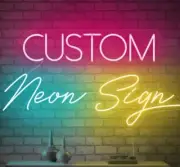 Custom Neon Sign 2 Line Text With Amsterdam Font For Wall Decor Personalized LED