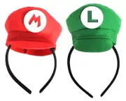 # Super Mario Bros Mario Or Luigi Hat Headband Costume Accessory