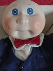 CABBAGE PATCH KIDS 1984 Porcelain Ltd Ed BABY BOY DOLL Blue Eyes Signed NEW NIB