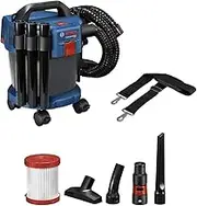 Bosch Professional 18V System Industrial Dust Extractor Gas 18V-10 L (incl.1.6 m Hose, 3X Extension Tubes, Without Battery/Charger)