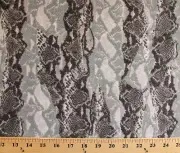 Cotton Flannel Snakeskin Print with Chamois Flannel Feel Fabric D179.01