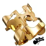 Harrison Hearts Alto Saxophone Ligature A2 Gold Plated Finish