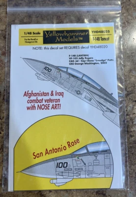 Yellowhammer Decals 1:48 YHD48025 F-14B Tomcat Afghanistan & Iraq Combat Version
