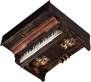 Cabilock Mini Piano Ornaments Retro Style Musical Instrument Model for Home Decor Realistic Vintage Decoration for Doll Houses and Photography for Music Enthusiasts and Collectors