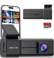 Dash Cam, 2.5K WiFi Dash Camera for Cars, E-YEEGER Mini Dashcam with App, Fro...