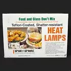 Teflon-Coated, Shatter-Resistant Sylvania 250W Clear Heat Lamps Set of 2, Unused