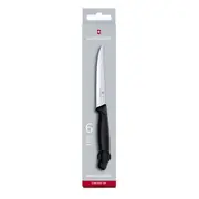 Victorinox Classic Steak Wavy Edge Pointed Knife 6 Piece Set 11cm (Black)