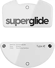 Superglide 2 - New Controllable Speed Textured Surface Smoothest Mouse Feet/Glides Made with Ultra Strong Glass Smooth and Durable Sole for Razer Viper V3 Pro [White]