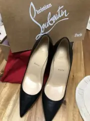 Christian Louboutin black size 39 Uk Or 8.5 Us (Worn once) 550$$