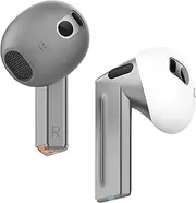elago [2 Pairs] [Fit in The Case] Ear Tips Cover Compatible with Galaxy Buds 3, Anti Slip Silicone Case, Anti Scratches, Installation Guide (1 Pair of Each) (Dark Grey & White)