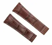 NEW 20MM LEATHER BAND STRAP FOR ROLEX DAYTONA 116519 LIGHT BROWN WS REGULAR