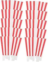 HEALEEP 24pcs Carnival Party Snack Bucket Popcorn Storage Container Theater Supplies Red Striped Snack Box Container Night