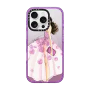 iPhone 16 Pro Impact Case MagSafe Compatible A Rose is a Rose (Fashion Illustration Transparent Phone Case)