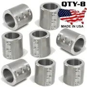8 - Steel Universal Weld On Bar Clamp 2" Roll Cage Fabrication Mount 6 Bolt