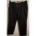 Dockers Men's 36x34 Black Straight Fit Signature Khaki Lux Cotton Stretch Pants