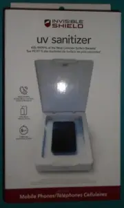 INVISIBLE SHIELD UV SANITIZER MOBILE PHONES 5 MINUTE SANITATION CYCLE NEW CLEAN