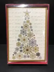 Christmas Wishes Boxed Cards, 8 Cards & Envelopes Paper Magic New