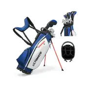 Costway Golf Clubs Set w/Bag & 10 Pcs Alloy/Graphite Drive