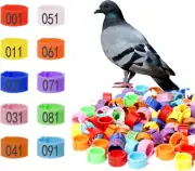 Pigeon Foot Rings，Colorful Readable Numbered Bird Identification Leg Bands 10...