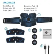 EMS Abs Fitness Equipment Training Gear New Abdominal Muscle Stimulator Trainer
