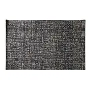 Hand Tufted Loop Pile Charcoal Woolen Rug 150x240cm