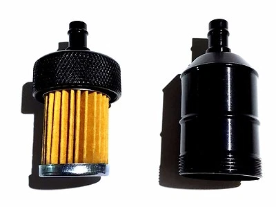 UNIVERSAL FUEL FILTER 1/4" SIZE FUEL HOSE TUBING LAWN MOWERS MOTORCYCLES NEW