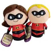 New Itty Bittys INCREDIBLES Elastigirl & Mr Incredible HALLMARK Set x 2 2017 Ret
