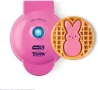 PEEPS X Bunny Mini Waffle Maker for Individual Waffles, Hash Browns, Keto Chaff