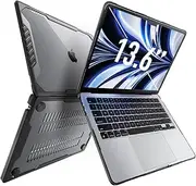 SUPCASE Unicorn Beetle Case for MacBook Air 13.6 Inch (2022) M2 Chip, Dual Layer Hard Shell Protective Cover for MacBook Air 13.6" with Touch ID (Black)