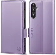 [CASBST] Mobile Phone Case for Samsung Galaxy A54 5G Premium Leather Protective Case Foldable with Card Slot Stand Magnetic Flip Case for Samsung A54 Mobile Phone Case with RFID Flip Case for Galaxy A54
