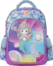 [Spring Country] School Backpack for Girl & Boy,Large 16 Inches Casual Day Pack Cartoon Rucksack