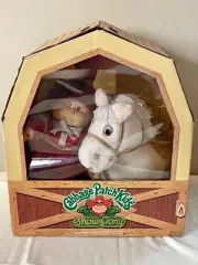 NRFB Vintage 1984 Cabbage Patch Kids Cowboy and Show Pony Horse