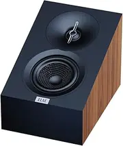 ELAC Debut 3.0 DA43-WN Atmos-Enabled On-Wall Speakers, Walnut (Pair) - 1” Aluminum Dome Tweeter & 4” Aramid Fiber Woofer - 2-Way Bass Reflex - 48Hz to 38KHz Response
