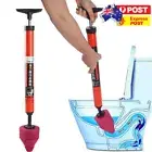Toilet Plunger Air High Pressure Drain Blaster Manual Pump Sink Pipe Cleaner #C