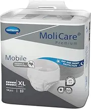 MoliCare Premium Mobile Disposable Pants - Discreet Incontinence Use for Men and Women - 10 Drops - Size XL (130-170 cm Hips) - Pack of 14