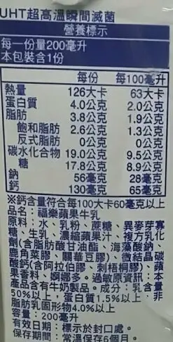 福樂 蘋果牛乳(200ml*6包/組) [大買家]