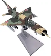 Replica Pre-Build Aircraf 1:72 for Scale Classic Fighter Jet Die-cast Metal Soviet R Air Force MiG-21, MiG-21 Simulation Alloy Military Display Aircraft Model Collection Gift Collection Gift Display