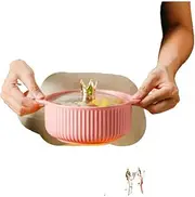 Crown binaural Instant Noodle Bowl net red Glazed Ceramic Bowl with lid Soup Bowl Tableware Gift Box Set for one Person. Kitchen Accessories 皇冠双耳方便面碗网红釉面陶瓷碗带盖汤碗餐具礼盒套装一人份/504