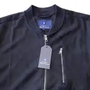 NWT Men’s Ben Sherman Black Polyester Blend Bomber Jacket XL $139