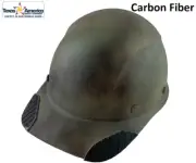 DAX Actual Carbon Fiber Cap Style Lift Safety Hard Hat - Textured Camo