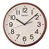 SEIKO 精工 指針式時尚掛鐘 時鐘-棕框 QXA677B