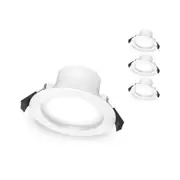 Click 8W 90mm Recessed CCT Downlight - IP54 - 4 Pack