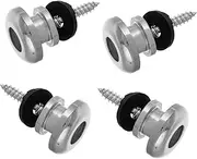 Vaguelly Acoustic Electric Bass Ukulele Guitar Strap Locks 4pcs Locking Guitar Strap Pins Button